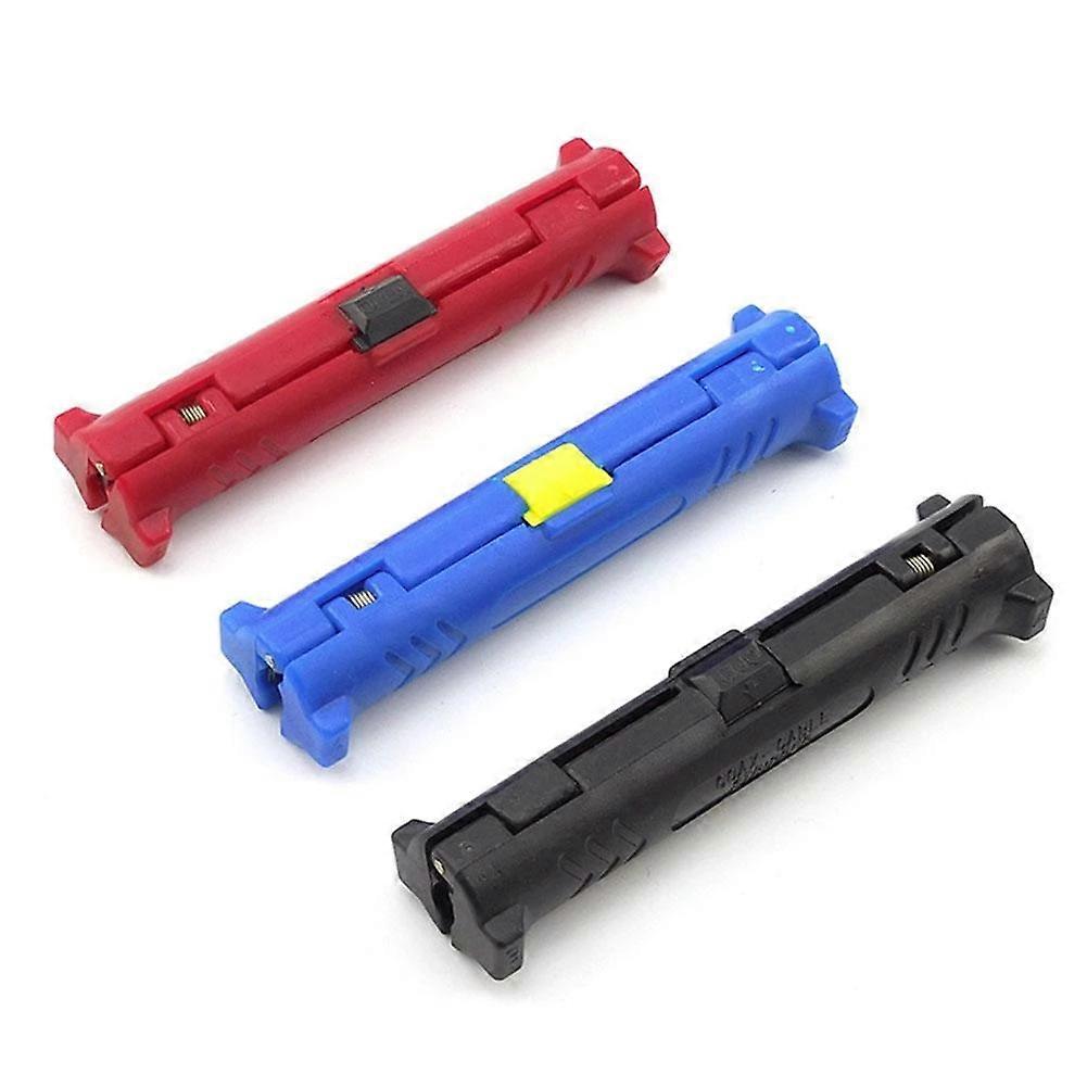 ZK-Multifunctional rotary stripping pen coaxial cable trimmer stripping tool cable puller blue