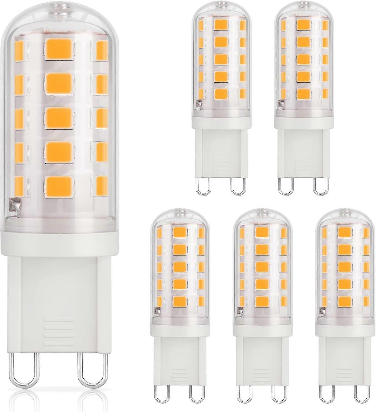G9 LED Bulb 3W, 430LM, 40W Halogen Equivalent, Warm White 3000K, 220-240V, CRI>85, NON-Dimmable, Energy Saving, Ceramic Base, Standard G9 Base, Pack o
