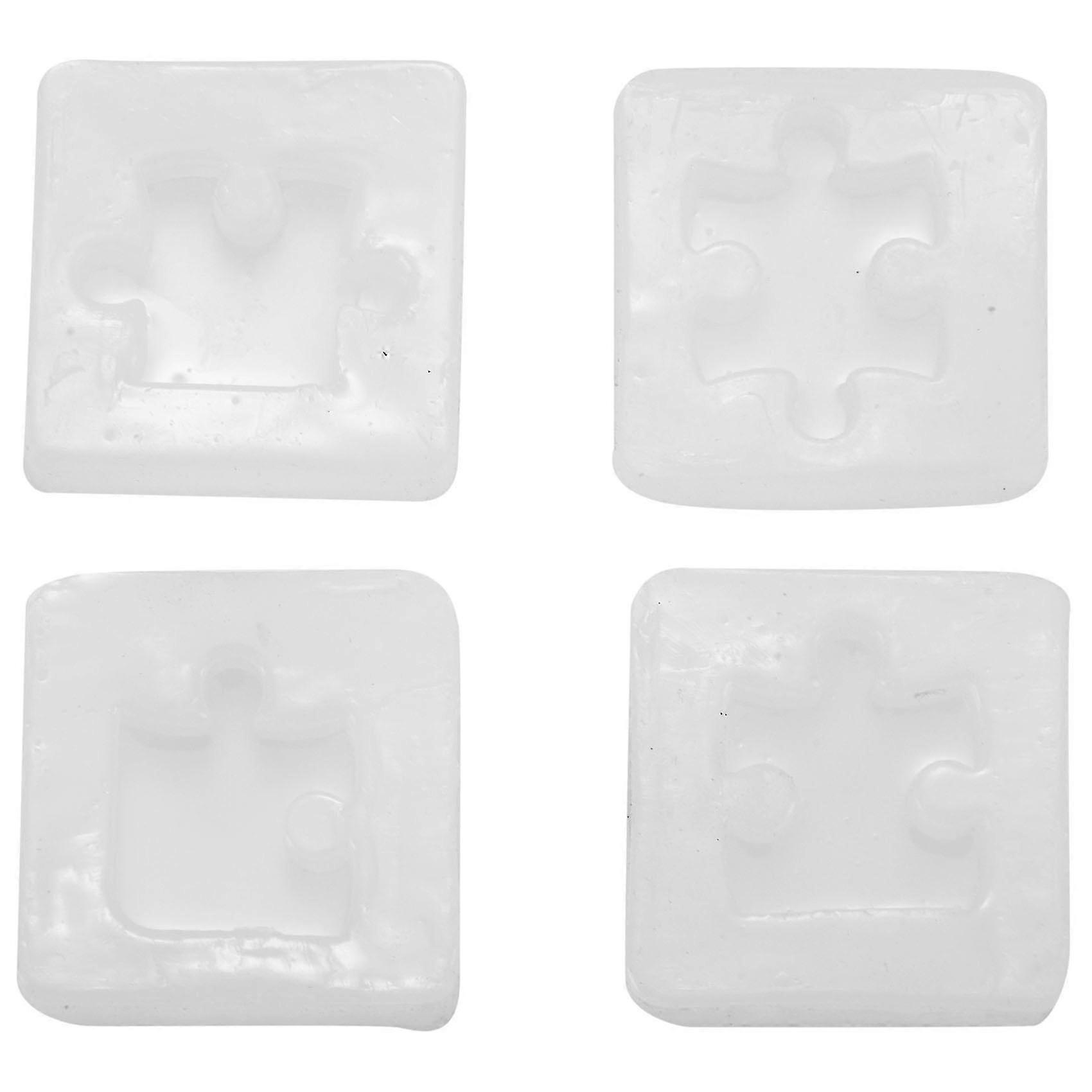 4pcs/set Puzzle Gemstone Crystal Mold Silicone Mould Jewelry Tools