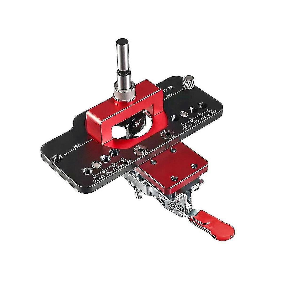 35mm Cabinet Hinge Jig Kit, Aluminum Alloy Hole Opener Tool Fit For Cabinet Cupboard Door Hinges