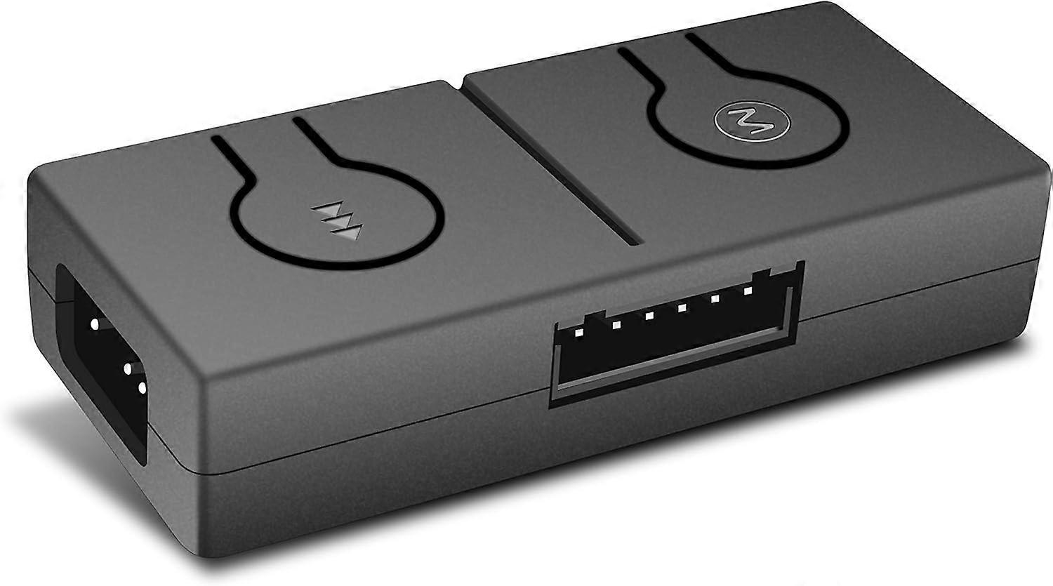 محول RGB ، محور نقل ARGB بجهد 12 فولت إلى 5 فولت مع فاصل ثلاثي الاتجاهات ، يمكن للوحة الأم المزودة برأس 12 فولت 4 سنون التحكم في منتجات 5V ADD-RGB