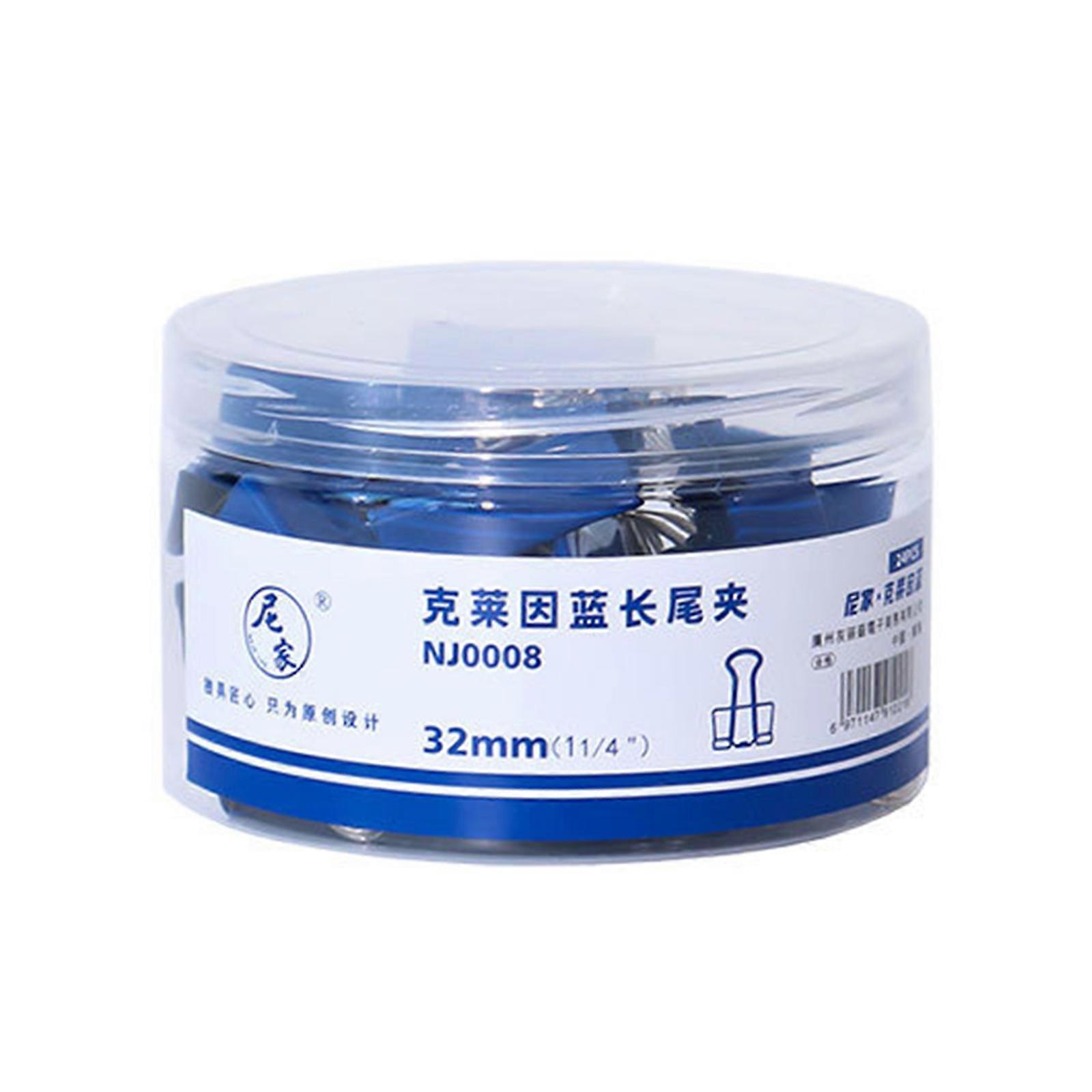 Blue File Long Tail Clip 1Box Student Testing PWorking Files Decor