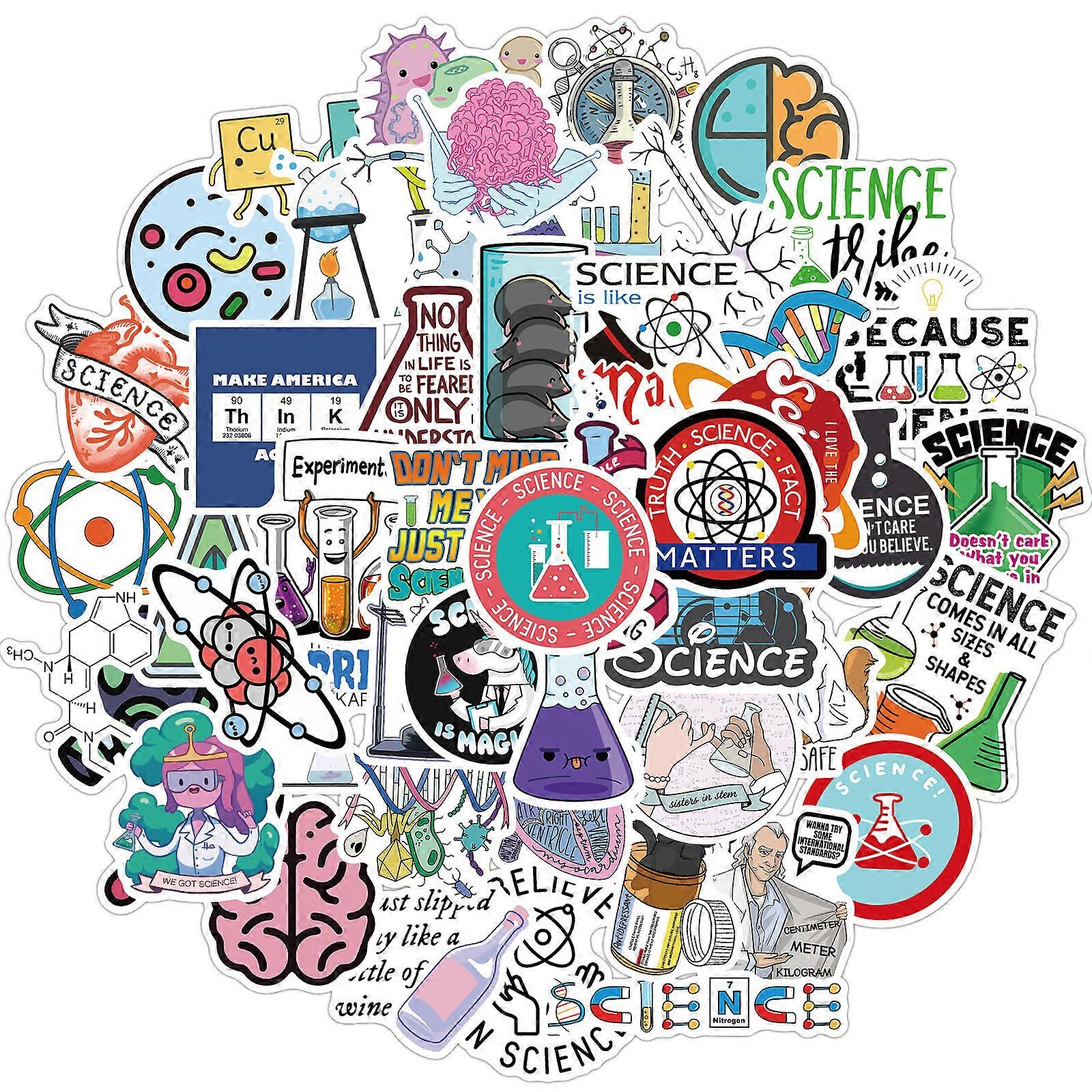 Funny Laboratory Science Stickers 50 PCS