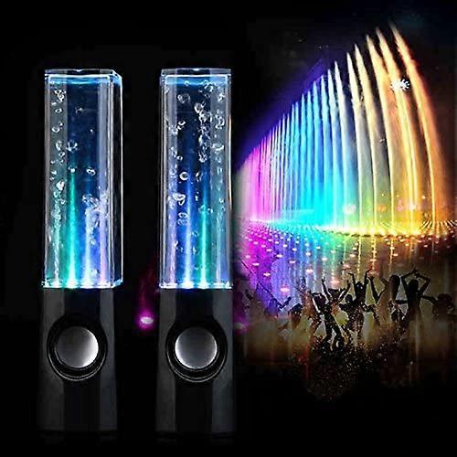 المتحدثون الراقصون بالماء ضوء سبعة مكبرات صوت Waterdance تظهر مكبرات صوت نافورة المياه مكبرات صوت LED 3.5 مم توصيل الصوت أضواء LED ملونة مكبرات صوت محمولة 