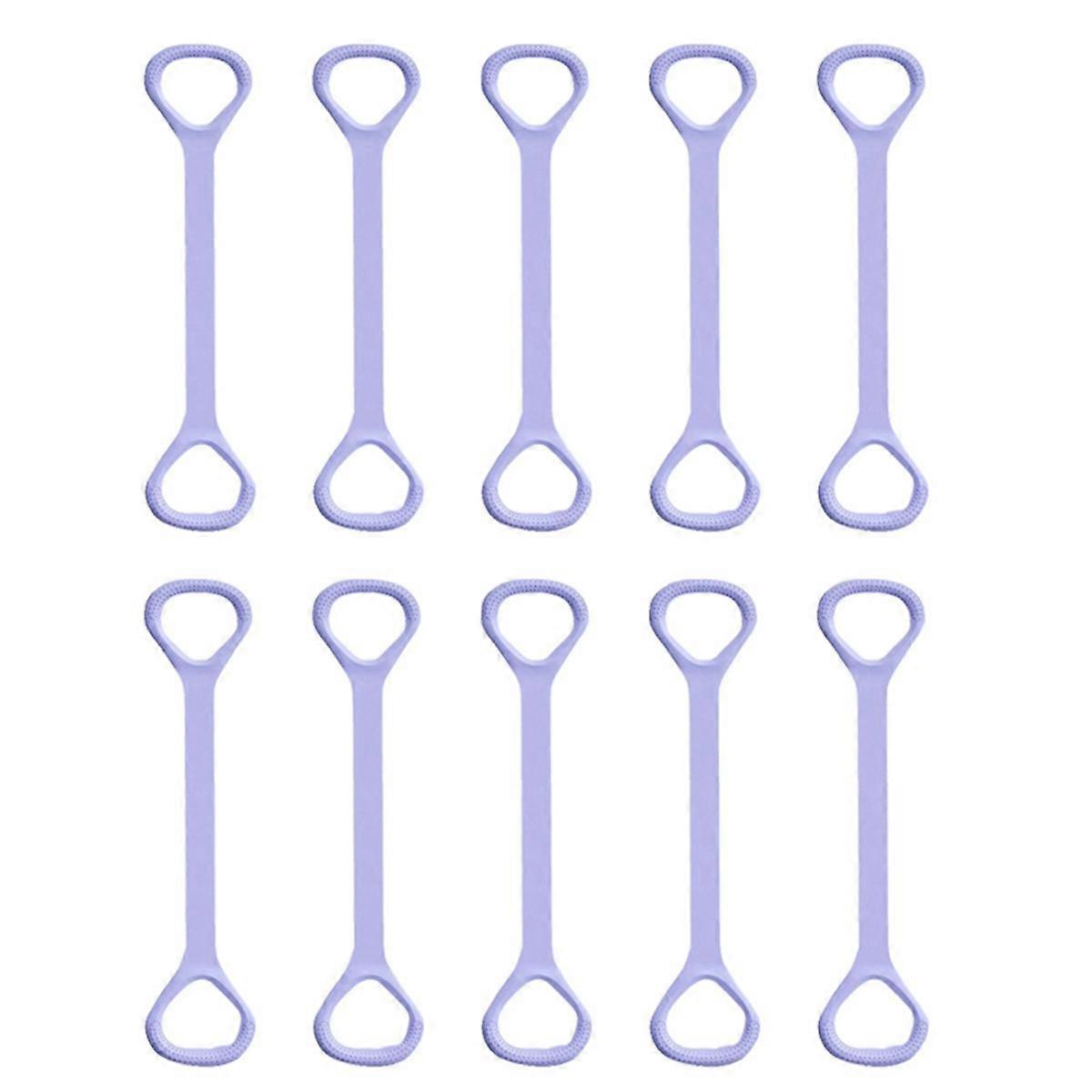 Purple Yoga Eight-Character Stretcher Open Back Fitness Women Stretch Elastic Belt Open Shoulder Be
