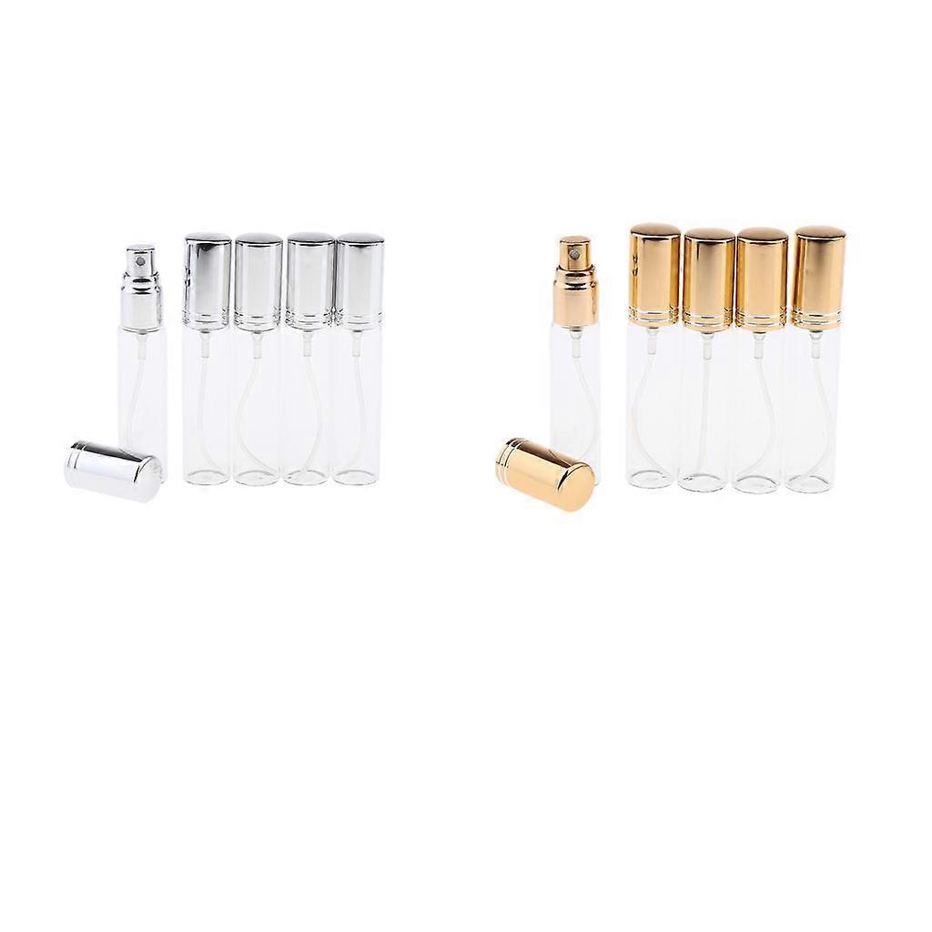 10ml Empty Refillable Slim Perfume Glass Bottles - Pack of 10pcs