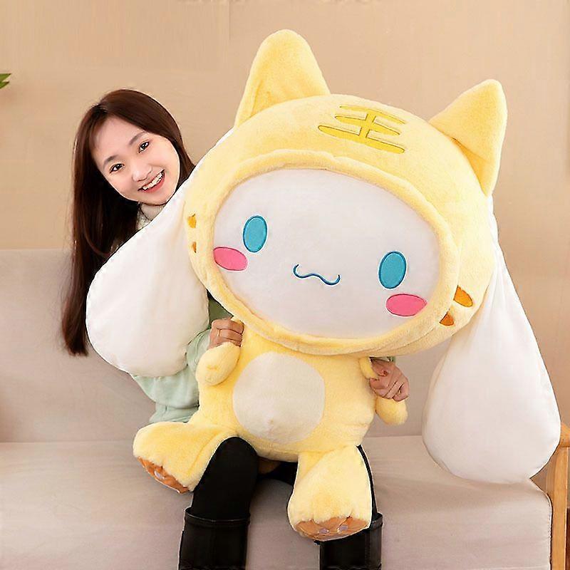 GaiBoSi μεγάλο μέγεθος Sanrio Kawaii Cinnamoroll σκύλος βελούδινα παιχνίδια μαξιλάρι γεμιστό ζώο άνεση μαλακές κούκλες παιδιά δώρο γενεθλίων κινούμενα σχέδια anime παιχνίδι