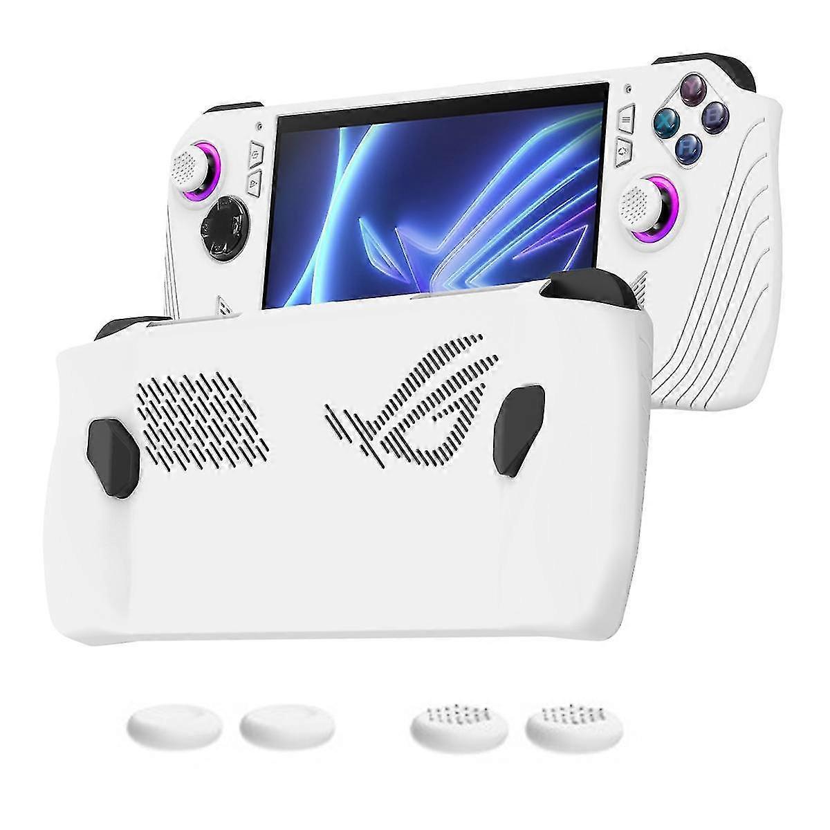 Für Ally Handheld-Spielkonsole All-Inclusive-Silikon-Schutzhülle Handheld-Anti-Drop-Schutzhülle, weiß