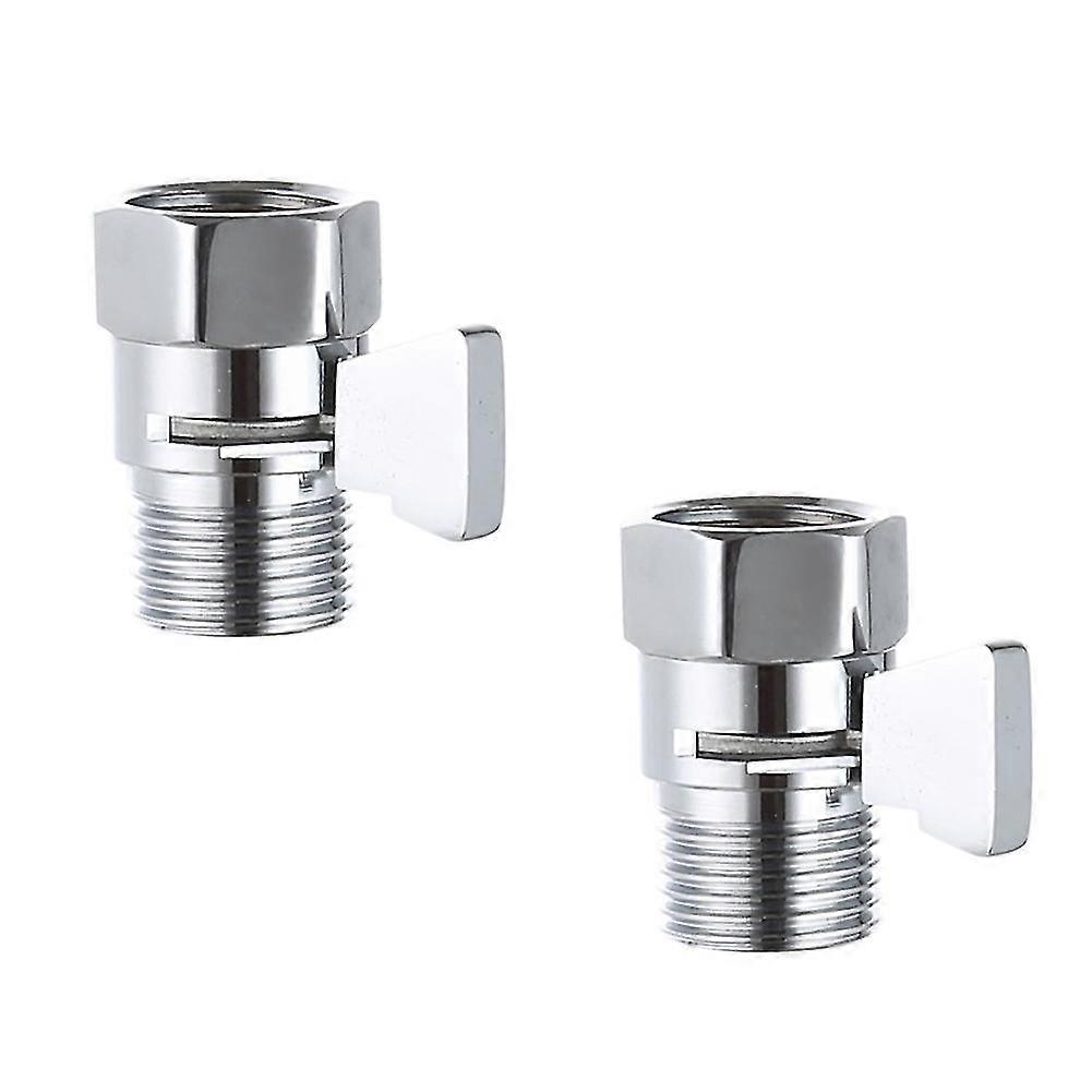 2pcs shower diverter valve solid brass shut off valve b