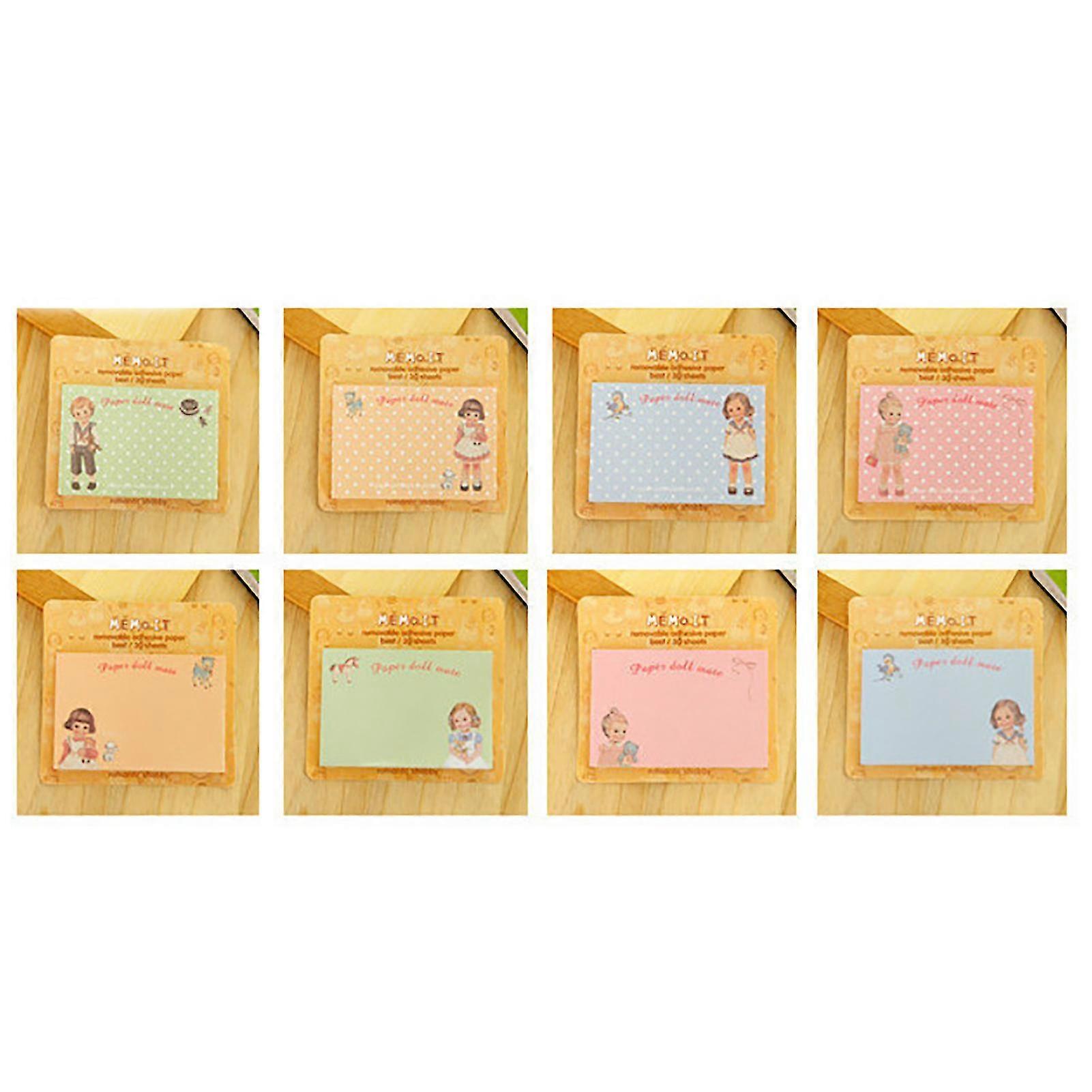 Creative Square Notepad - Cute Cartoon Sticky Notes, Portable 20 Sheet Self Stick Notes