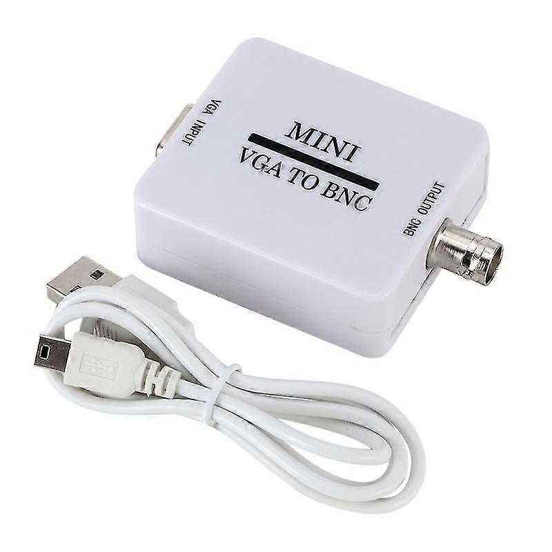Konwerter VGA na Bnc, adapter wideo Hd Vga na BNC (biały, 1szt)