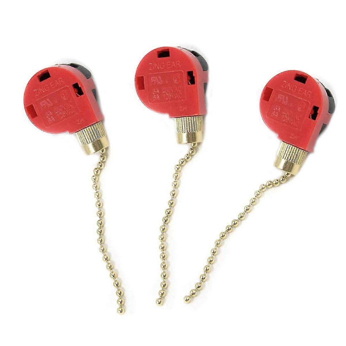 3pcs ventilatore a soffitto interruttore 3 velocità 4 fili Ze-268s1 ventilatore pull chain switch sostituzione controllo della velocità swi