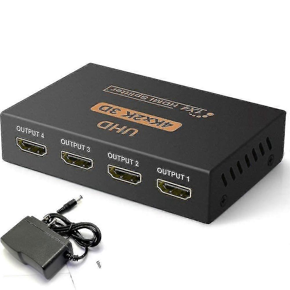 مقسم HDMI 1 في 4 مخرج ، شاشة عالية الدقة بدقة 4K