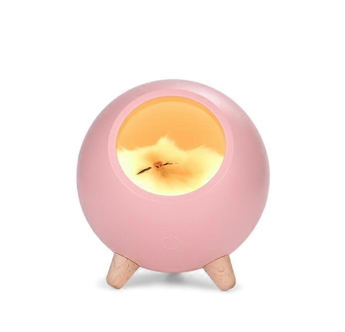 لطيف النوم القط ليلة ضوء، الفتيات مصباح ليلة غرفة نوم، USB غرفة نوم مصباح طاولة الكرتون LED