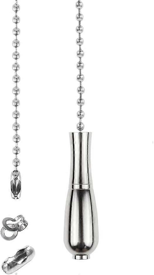 Chrome Vase Style Light Pull Chain Extension - 85cm Ball Chain