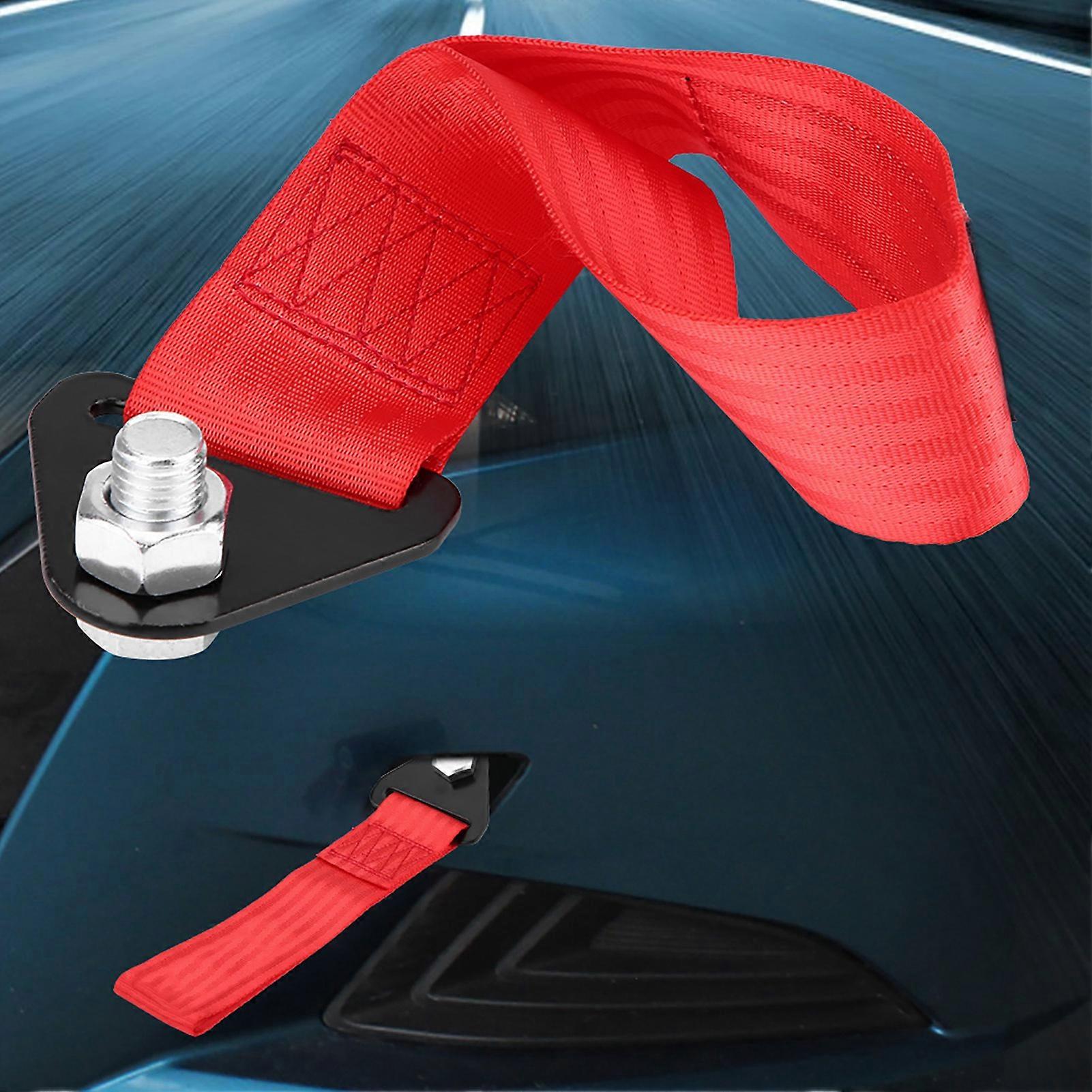 High Strength Universal Racing Car Tow Strap Tow Rope for Front Rear Bumper Towing Hook