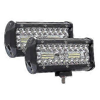 2pcs Work Lights Led 3 Row 7" High Brightness Strip Driving Lights