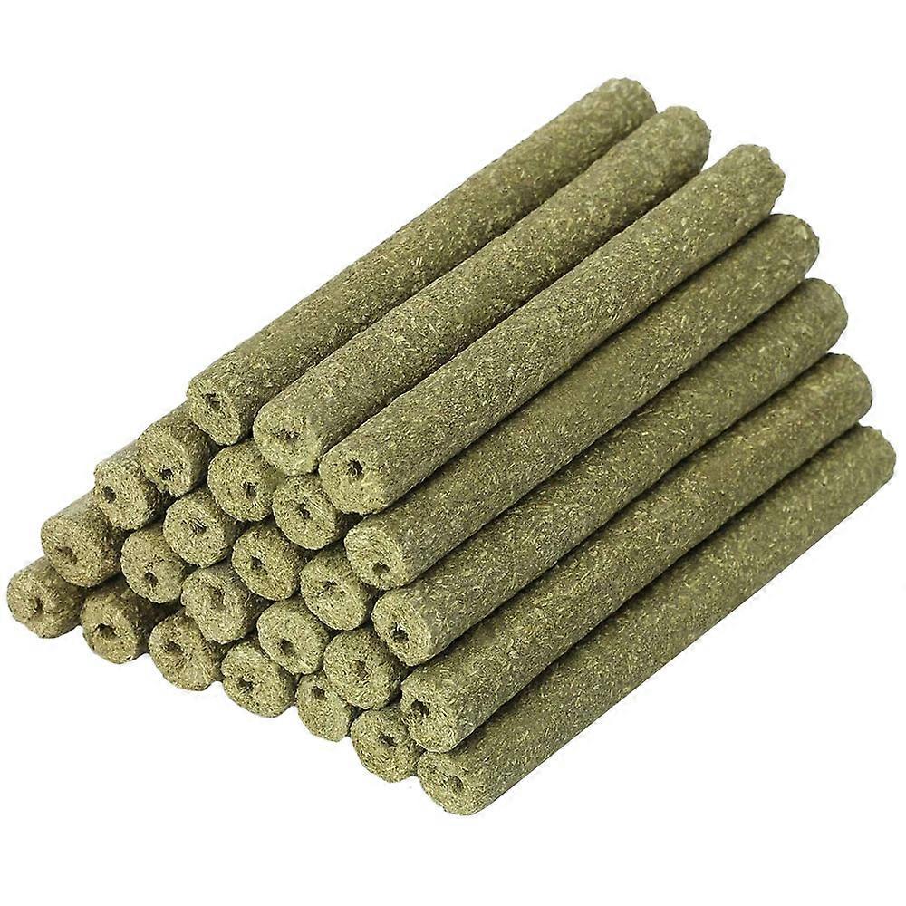 40 PCS Natural Mixed Grass Stick Chew Toys for Guinea Pig Rabbit Gerbil Parrot Bunny and Other Small Animals