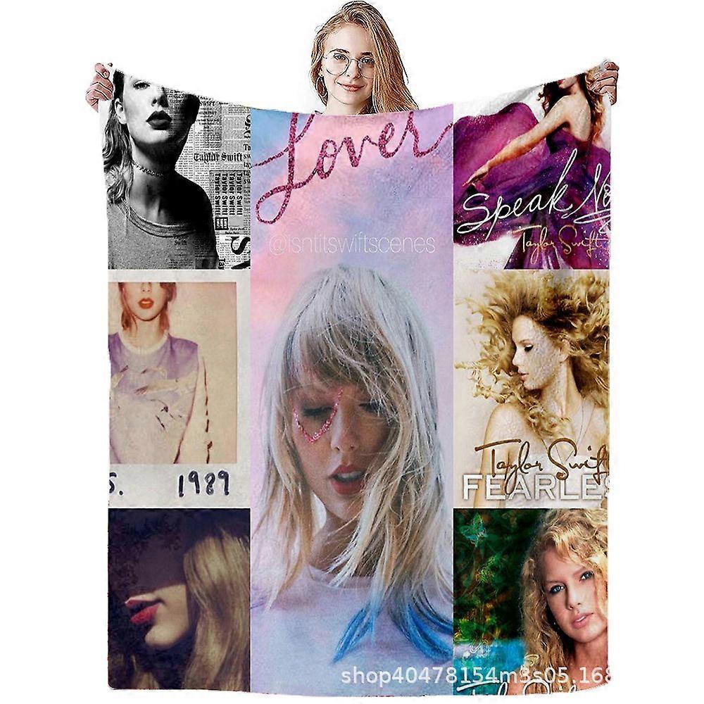 Taylor Swift Blanket Taylor Swift Singer Flannel Blanket Air Conditioning Blanket Nap Cover Blanket Flannel MT154