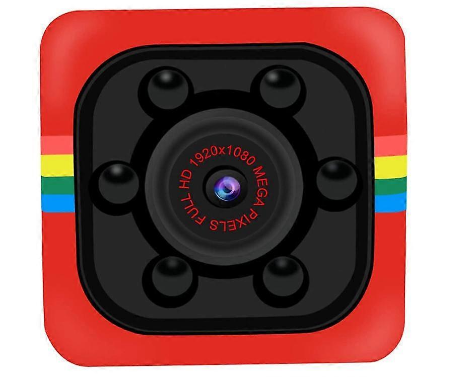 Mini SQ11 Camera, HD 1080P Night Vision Motion Sensor(Red)