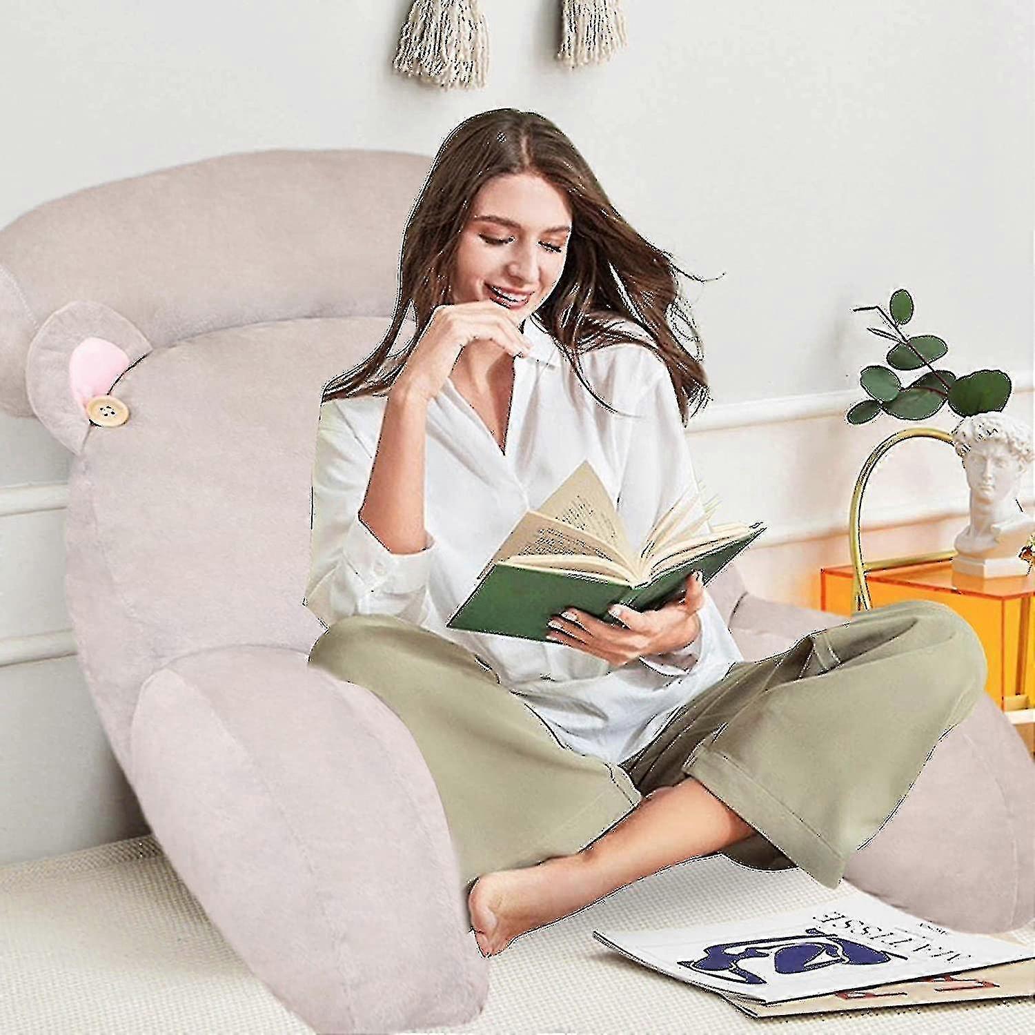 Reading Pillow | Back Pillow For Sitting In Bed With Detachable Neck Support - Back Support Soft Bed Chair Pillow For Sitting Up In Bed Couch