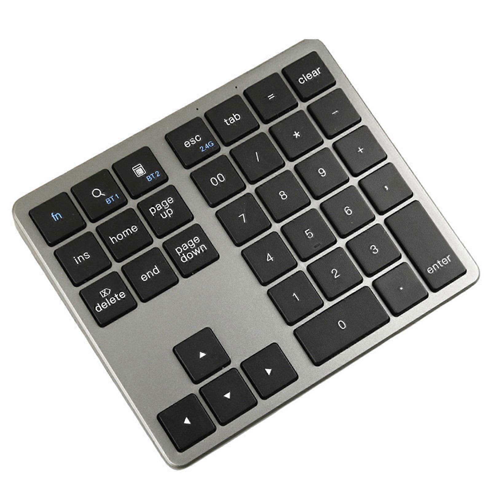 Wireless 35 Keyboard Bluetooth Numeric Keypad Numpad Compact Size Small Keyboard for Office Desktop PC Windows