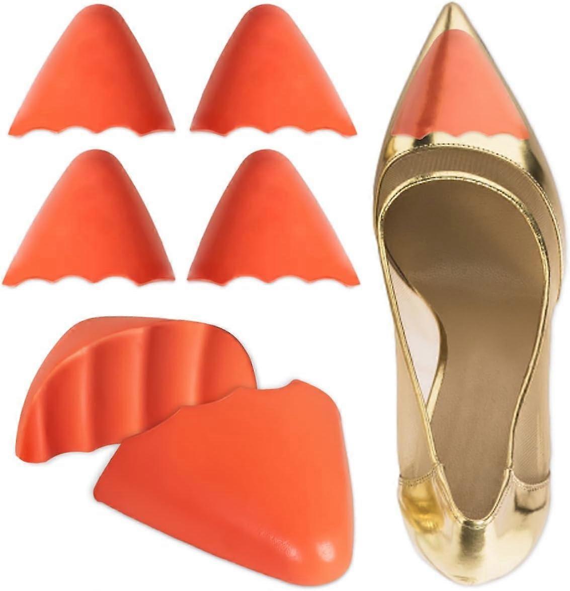 Shoe Filler Insert 2 Pairs, Toe Cushion Inserts to Make Big Shoes Fit, Soft Half-Size Insoles for Loose Shoe