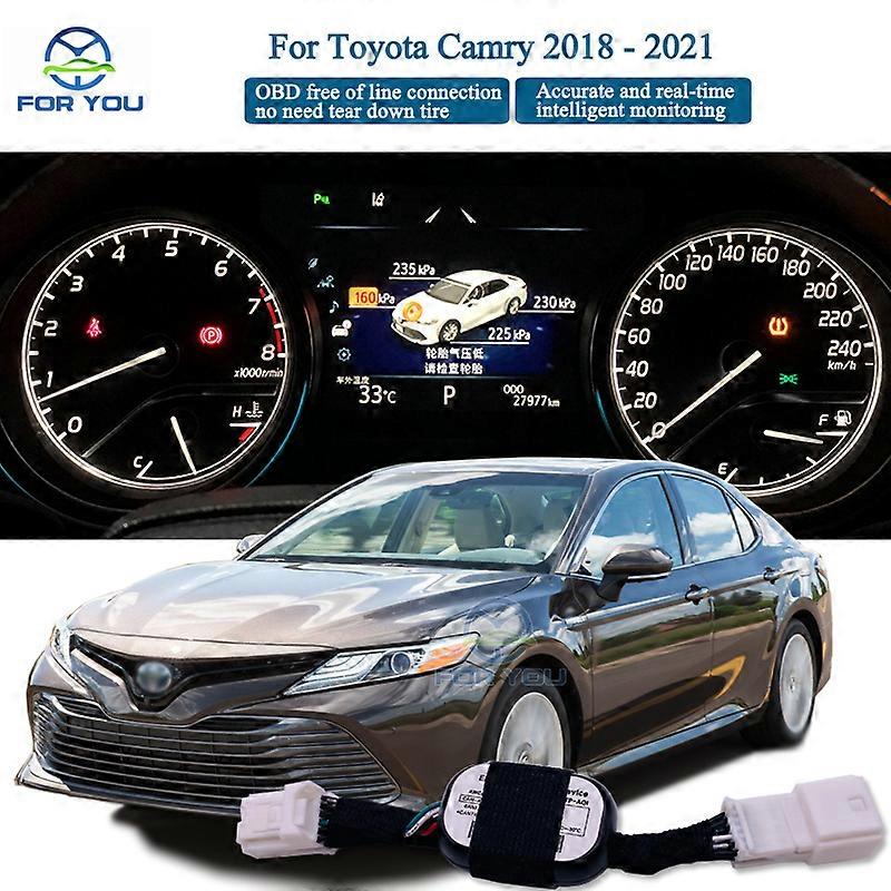 Foryou-System for Monitoring Tpms Tire Pressure, Real-Time Intelligent Monitoring, Toyota Camry 2018-2023