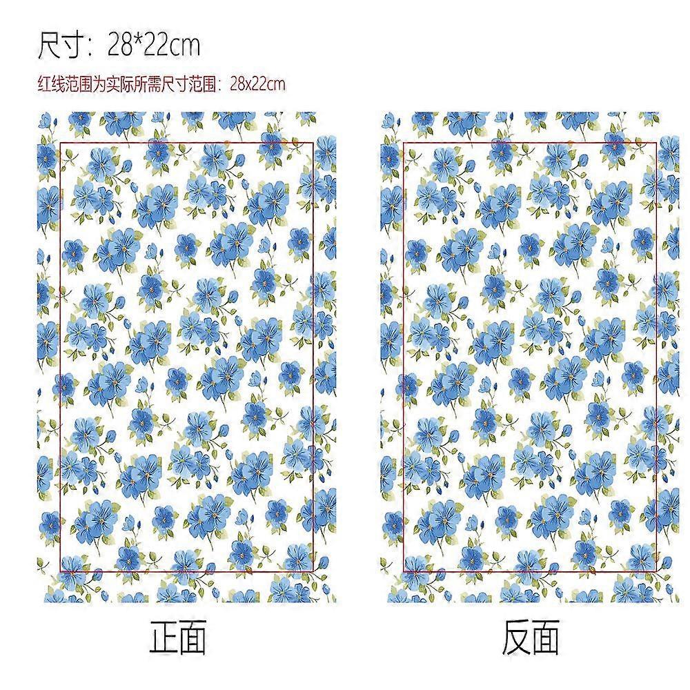 1pc Cloth Book Cover Notebook Wraps Flower 280x220mm