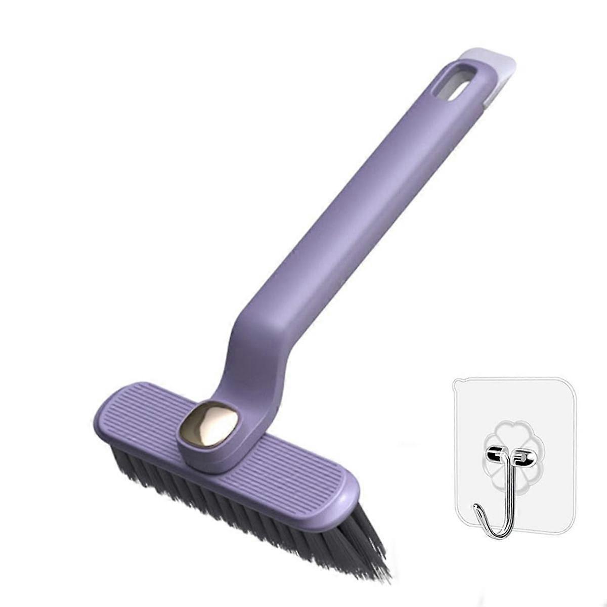 Multifunction Rotating Crevice Cleaning Brush 360Rotating NoDead Corners Hard Bristle Space Brush for Bathroom&KitchenB