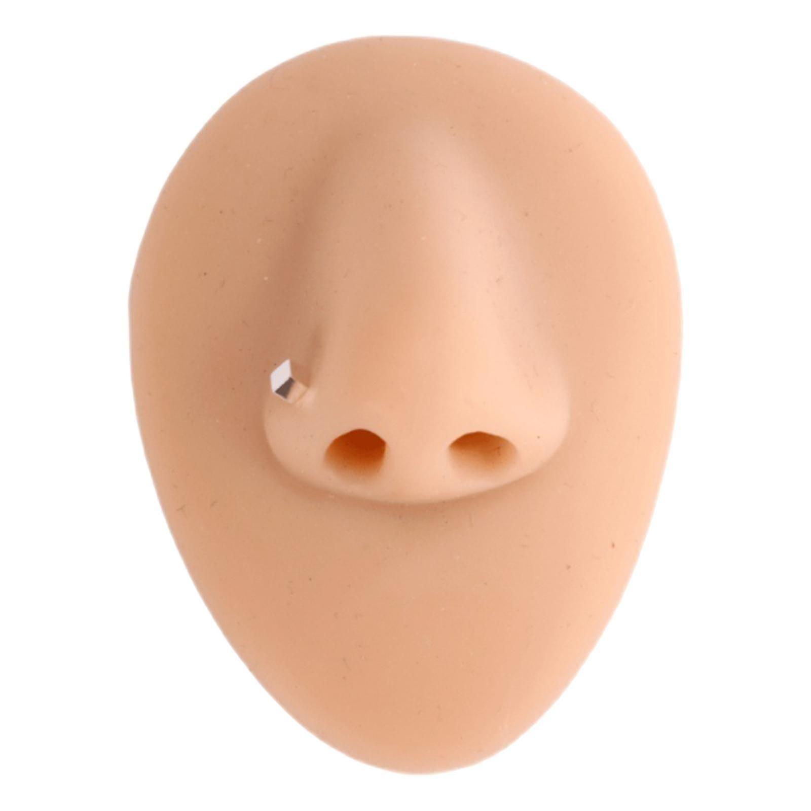 Silicone Nose Model 80mm Simulation Soft For Jewelry Display Without Stand