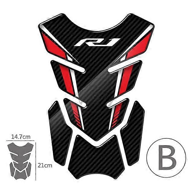 For Yamaha YZF-R1 R1 R1M Street Bike 3D Carbon-look Motorcycle Tank Pad Protector StickerVehicle Wraps