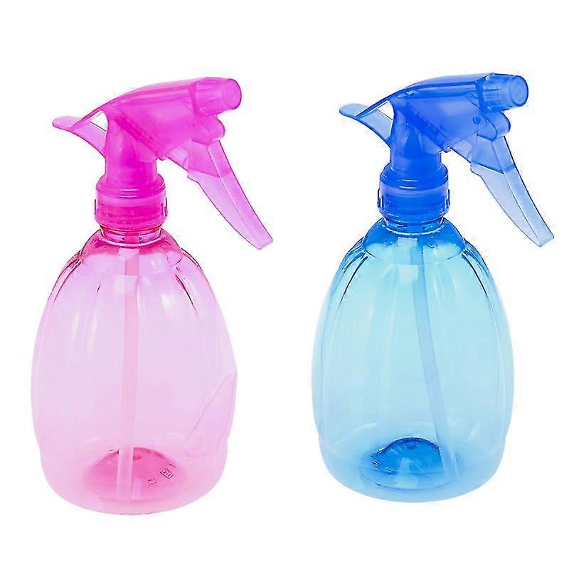 2pcs 550ml Empty Spray Bottle Multi-functional Plastic Spray (assorted Colors)