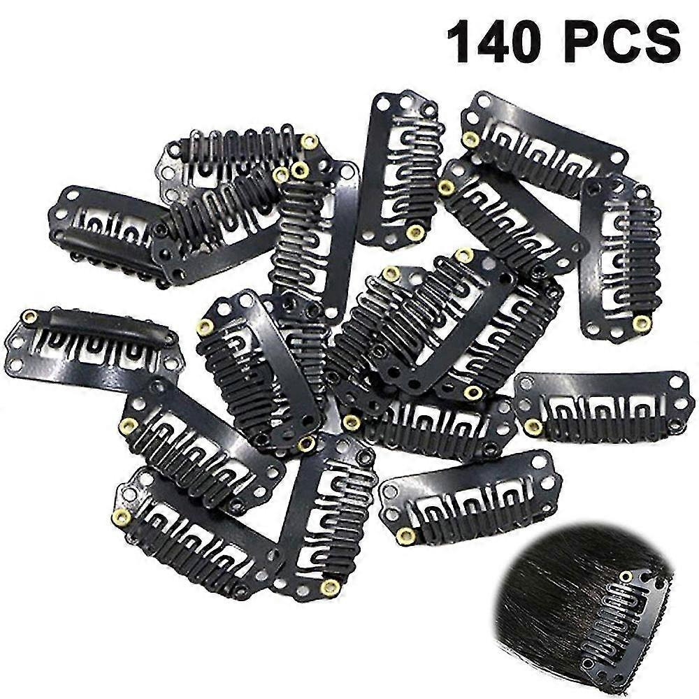 140 Pieces Wig Clips, U Shape Snap Clips Iron Replacement Hair Clips