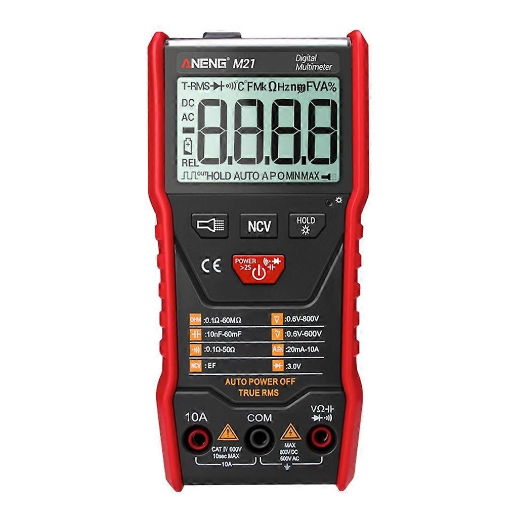 M21 Digital Auto Multimeter 6000 Counts Portable Ammeter Voltage Ohm Meter