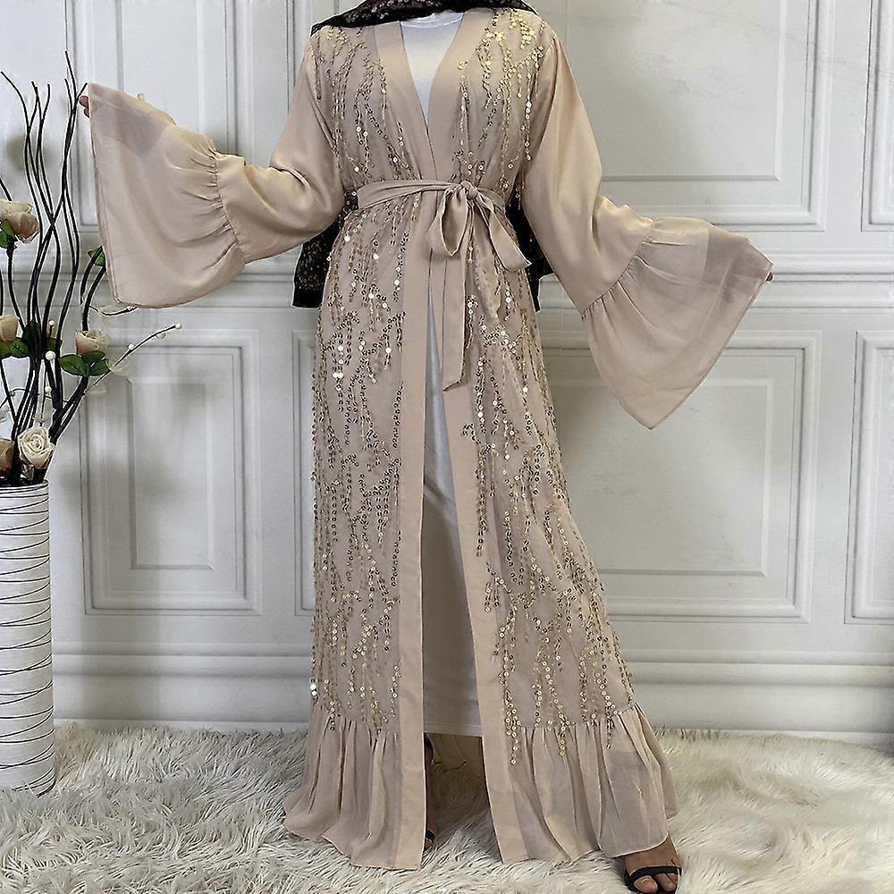 chinese dress ladies Arabian Abaya Floral Maxi Dress