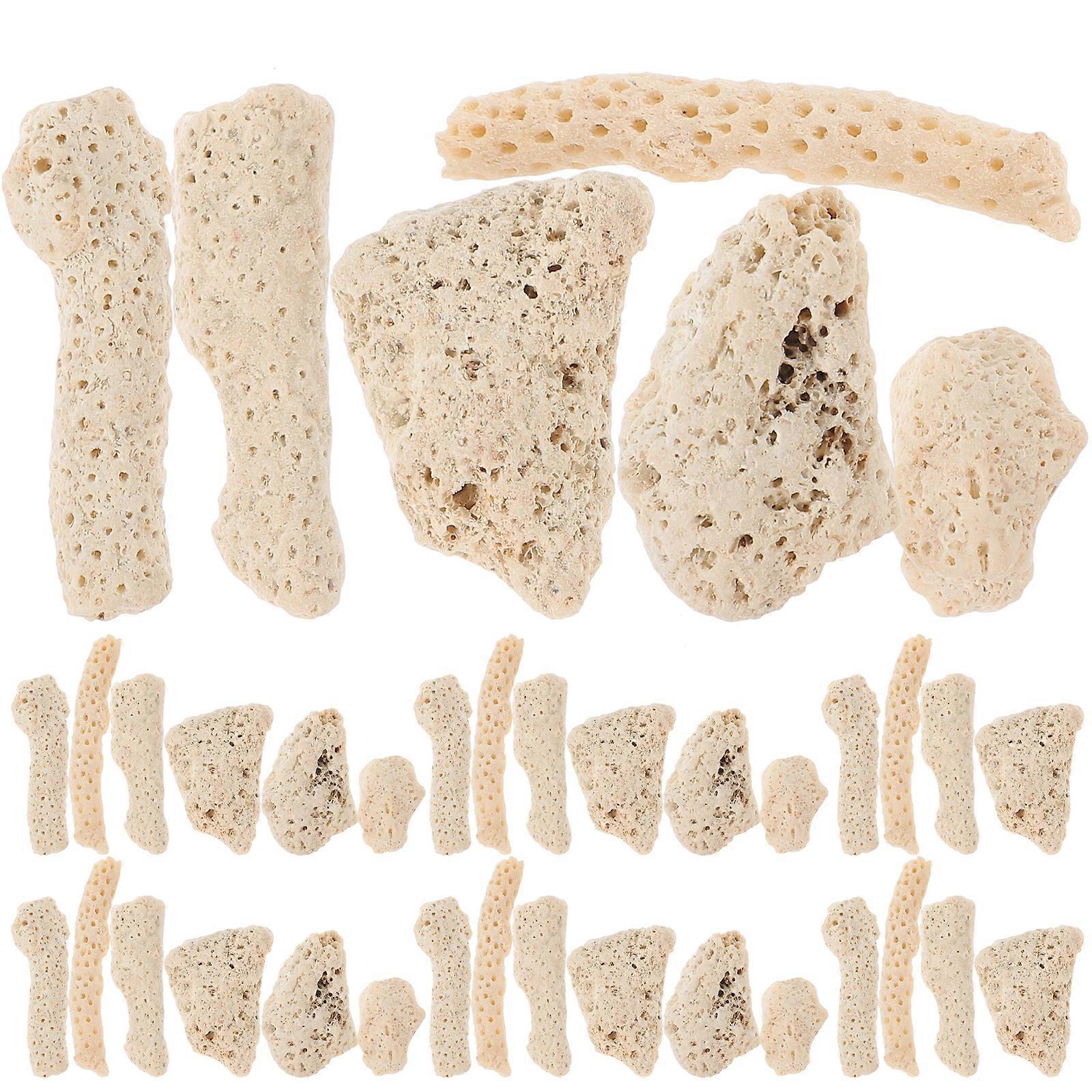 1 كيس من المرجان المسحوق لحوض السمك المياه العذبة تصفية وسائل الإعلام أحجار المرجان