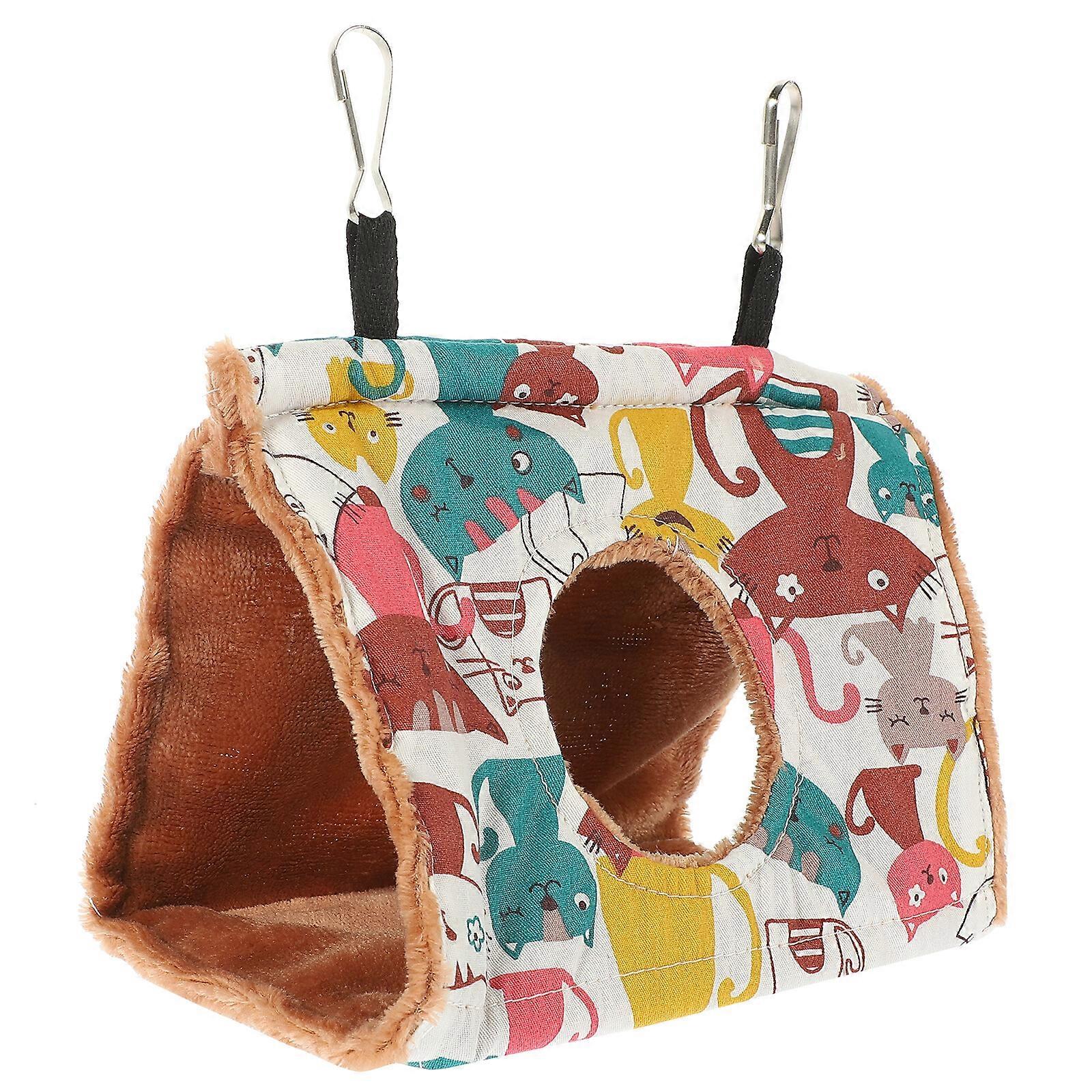 Parrot Hammock Bird Nest Warm Soft Hammock Hanging Cage Tent for Winter