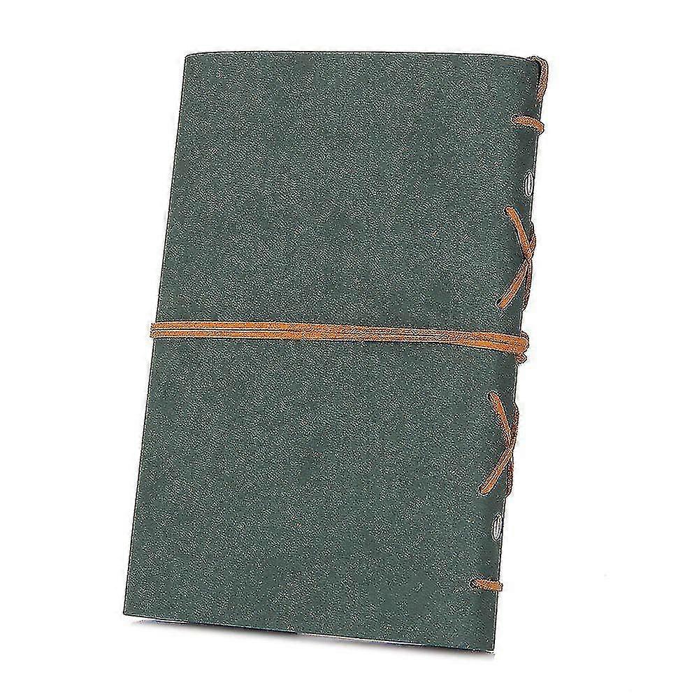 Leather Journal Notebook, Vintage Spiral Notebook Refillable Daily Planner Embossed Travel Journal Diary With Blank Pages And Retro Pendants