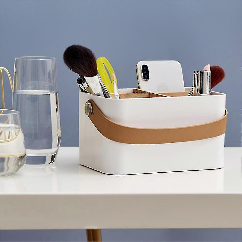 Makeup Organiser With Handle Bedside Caddy Bathroom Component Box