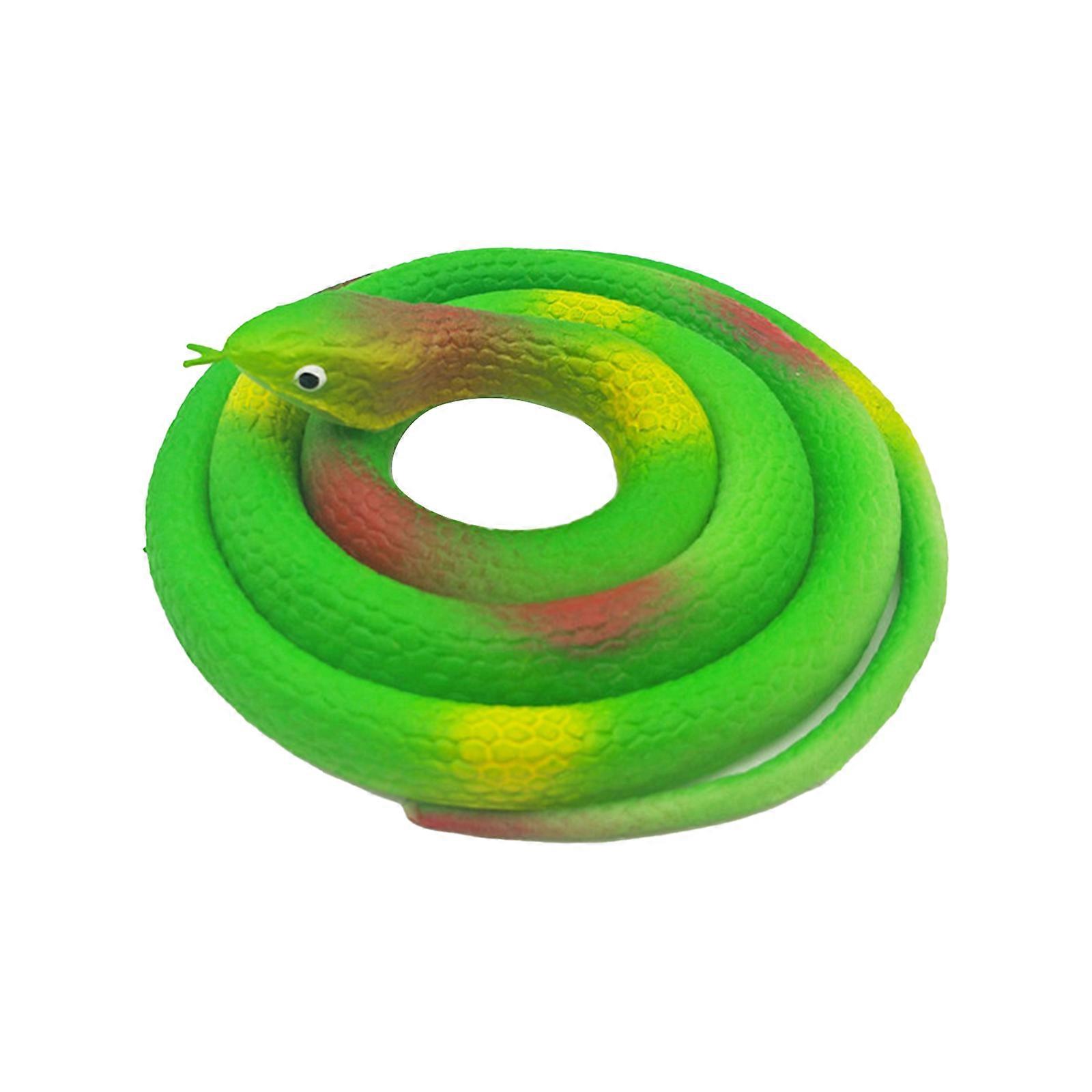 New Hot Realistic Rubber Snake Toy for Garden Props, Jokes, and Pranks, 31.4-inch Size, Environmentally Friendly Material