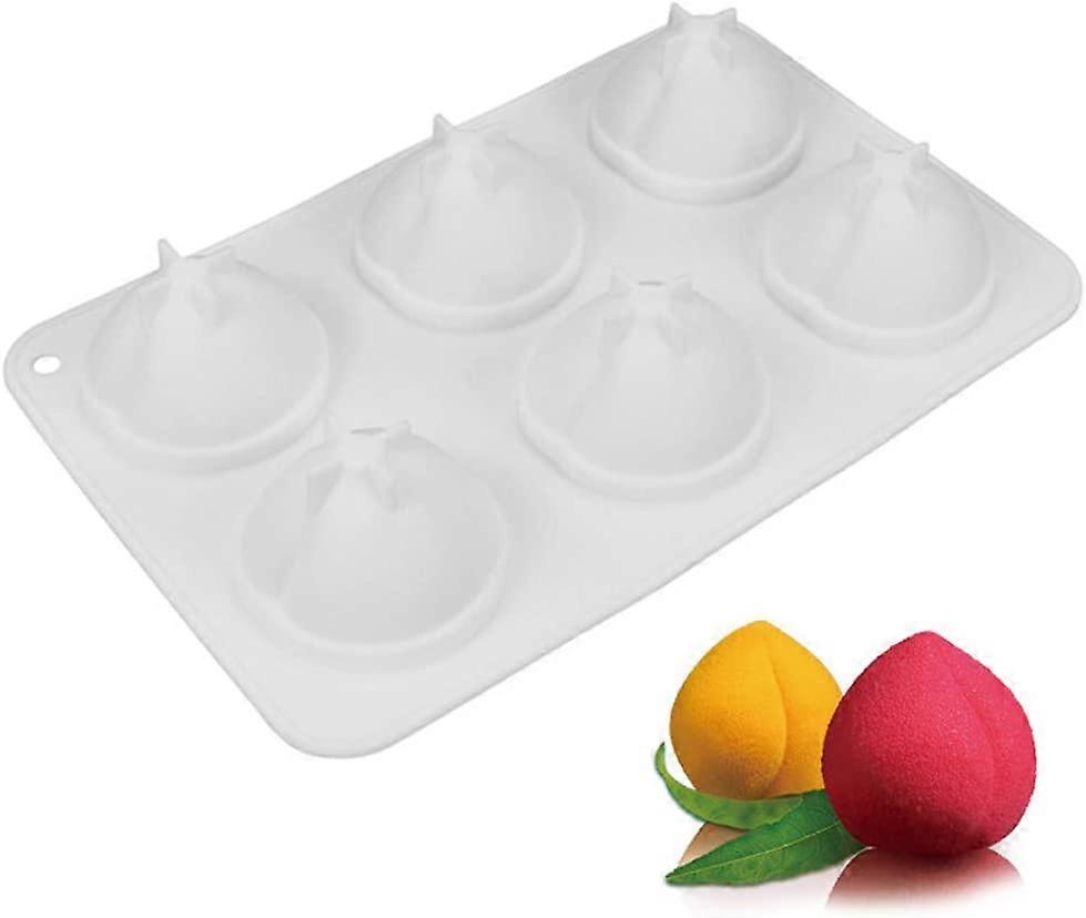 3D Cake Silicone Mold Fruit Peach Shape Mold Silicone Bakeware Mold Decorating Tools