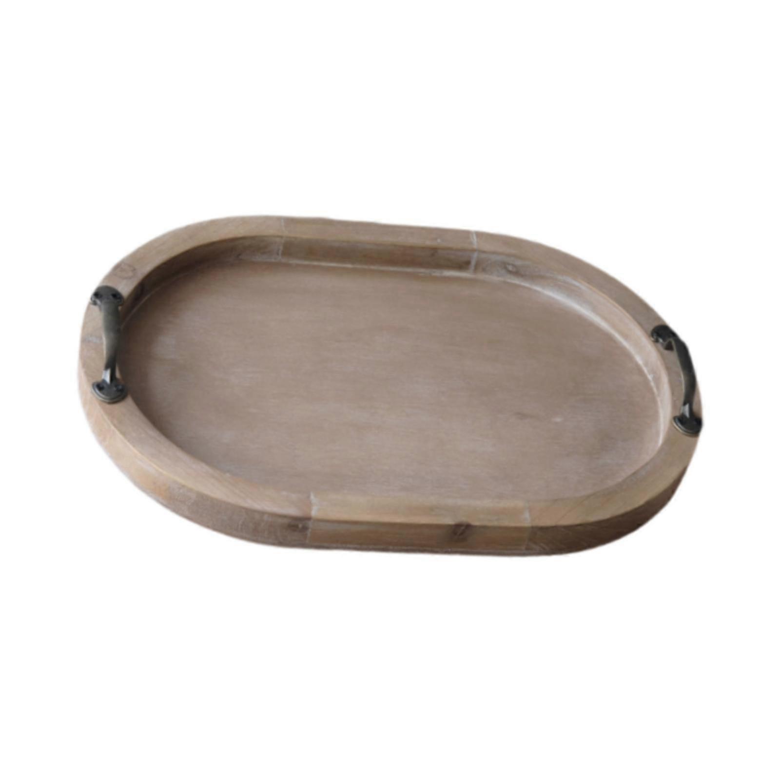 Home Tray with Double Handle Practical for Table Centerpiece Bathroom Pantry