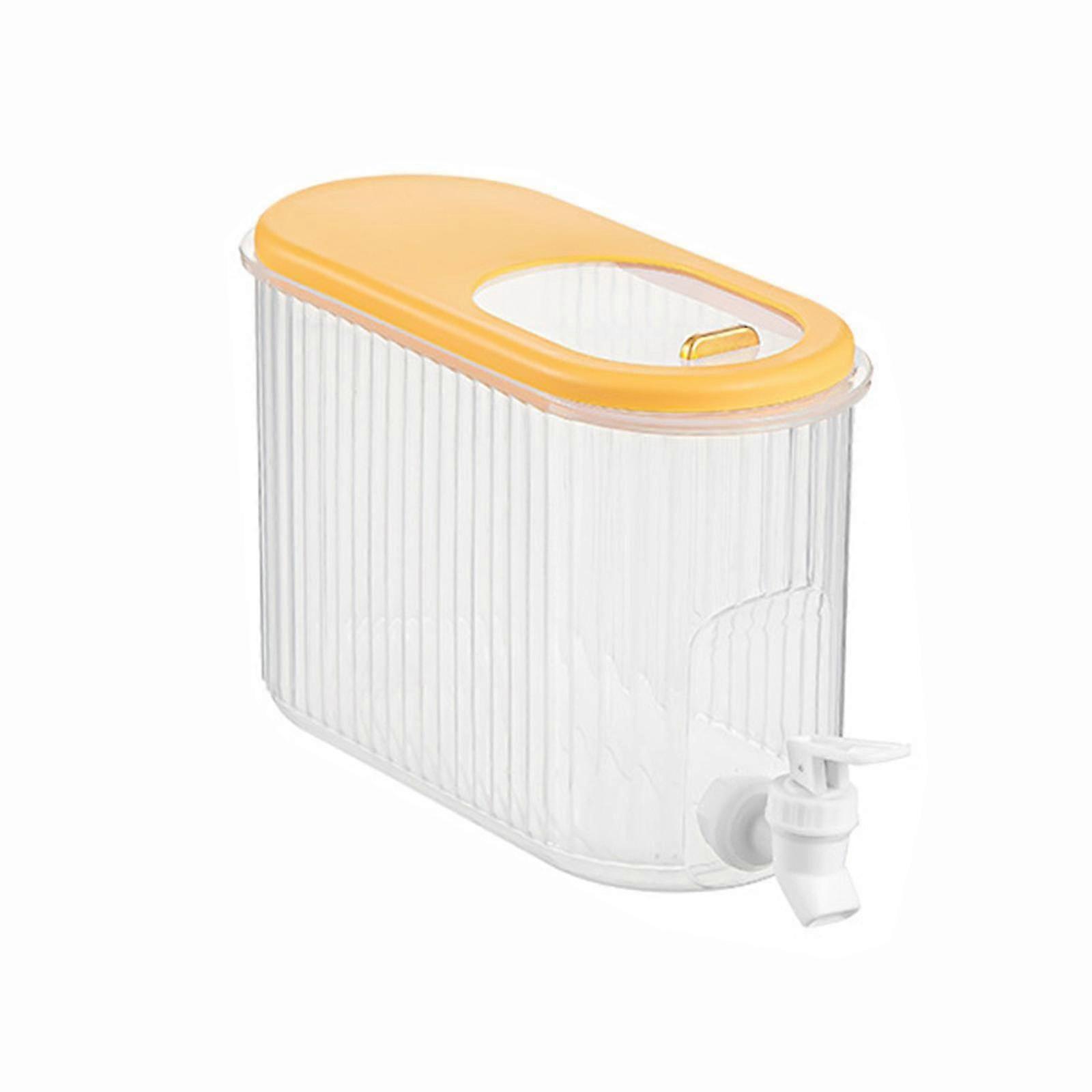 3.5l Cold Kettle With Faucet In Refrigerator, Large Capacity Water Iced Juice Lemonade Water Jug Fruit Teapot Bucket Drink Container