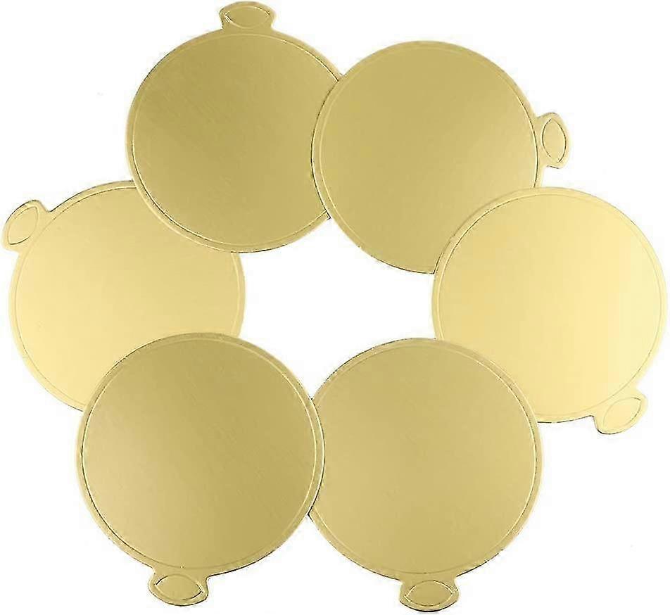 Gold Cupcake Dessert Display Stands Mousse Cake Boards 100Pcs