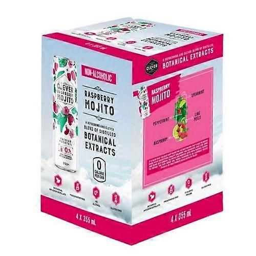 Clever Mocktails Non Alcoholic Mojito, 355 Ml x 4 Count (Case Of 6)