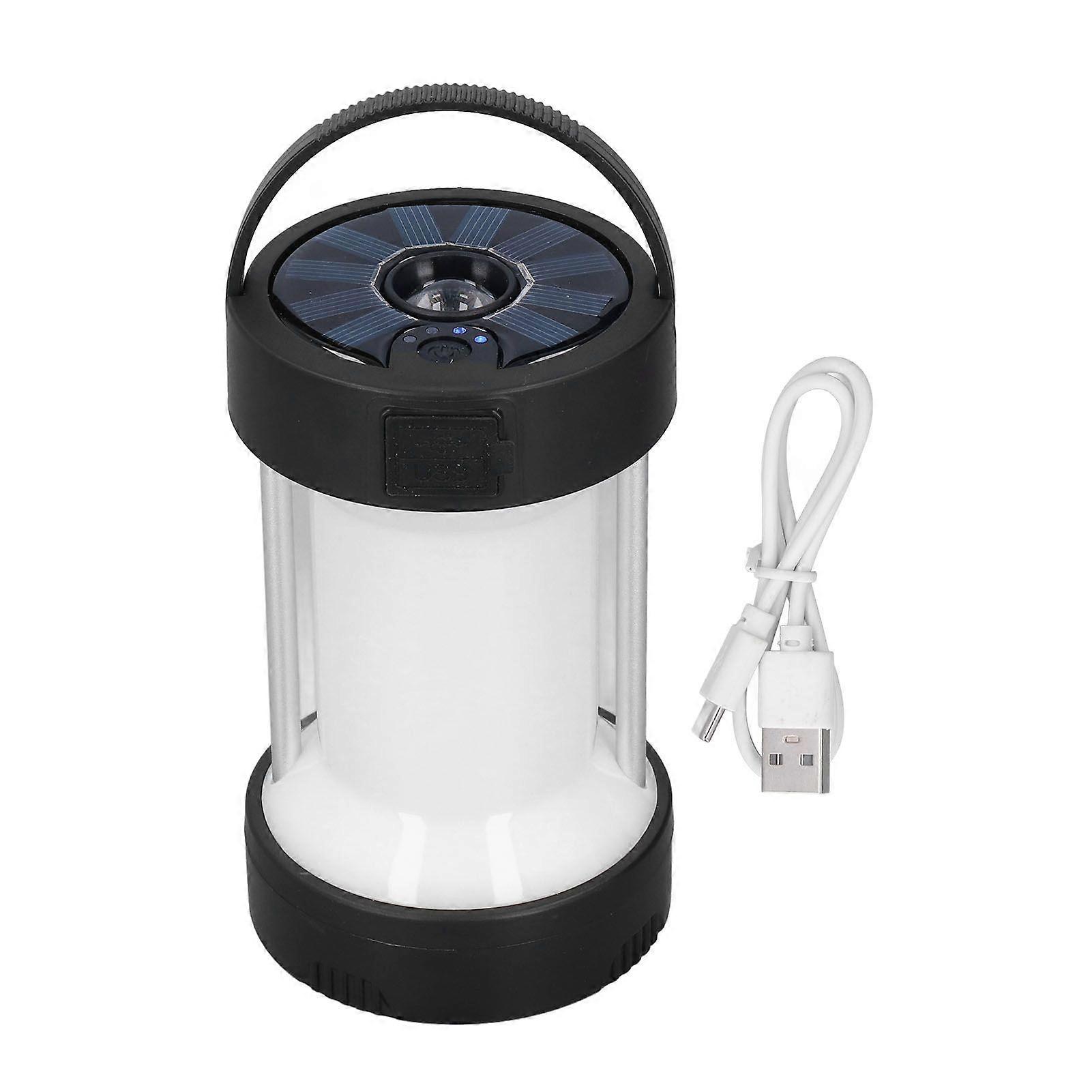 LED Camping Lantern USB Rechargeable Camping Light with 2 Light Source for Outdoor Emergency