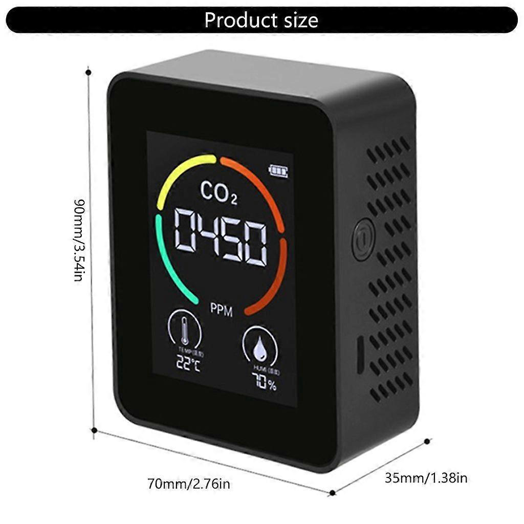 Efficient CO2 Detector With Temperature Humidity Sensors For Better Air ...