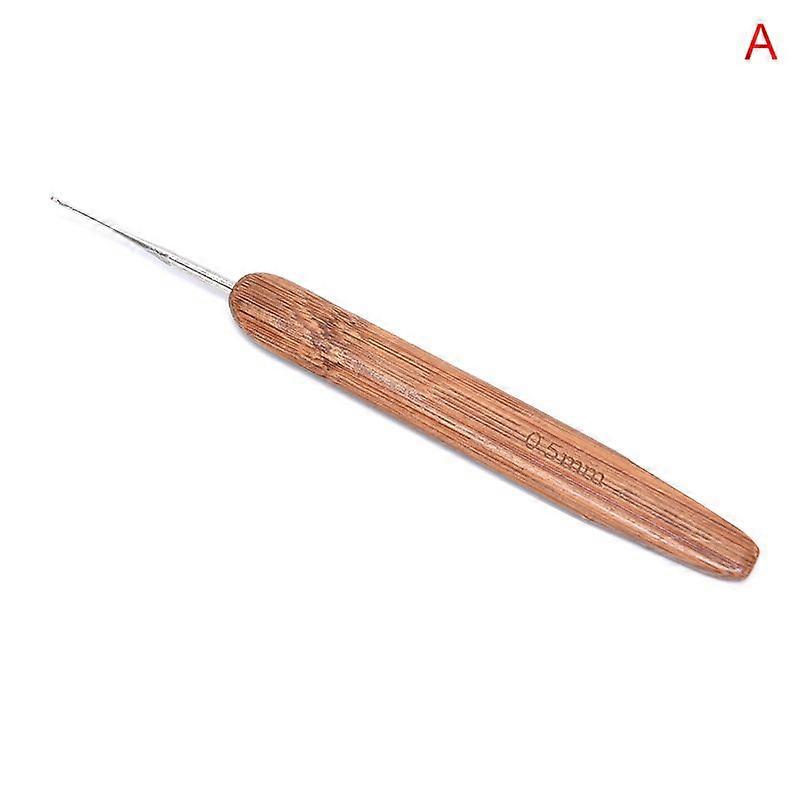 1/3Pcs 0.5Mm Dreadlock Crochet Needle Hook Bamboo Handle Hooks Tools Making