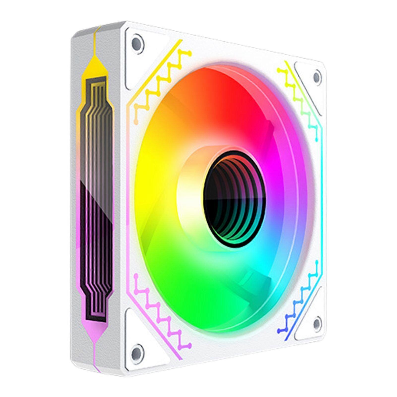 ARGB PWM Chassis Fan with Advanced Fluid Dynamic Bearing Strong Airflow Low Noise Computer Case Cooling Fan Accessories